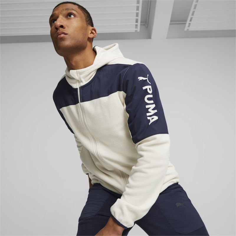 Puma | Men's Fit Hybrid Jacket - Alpine Snow-Navy