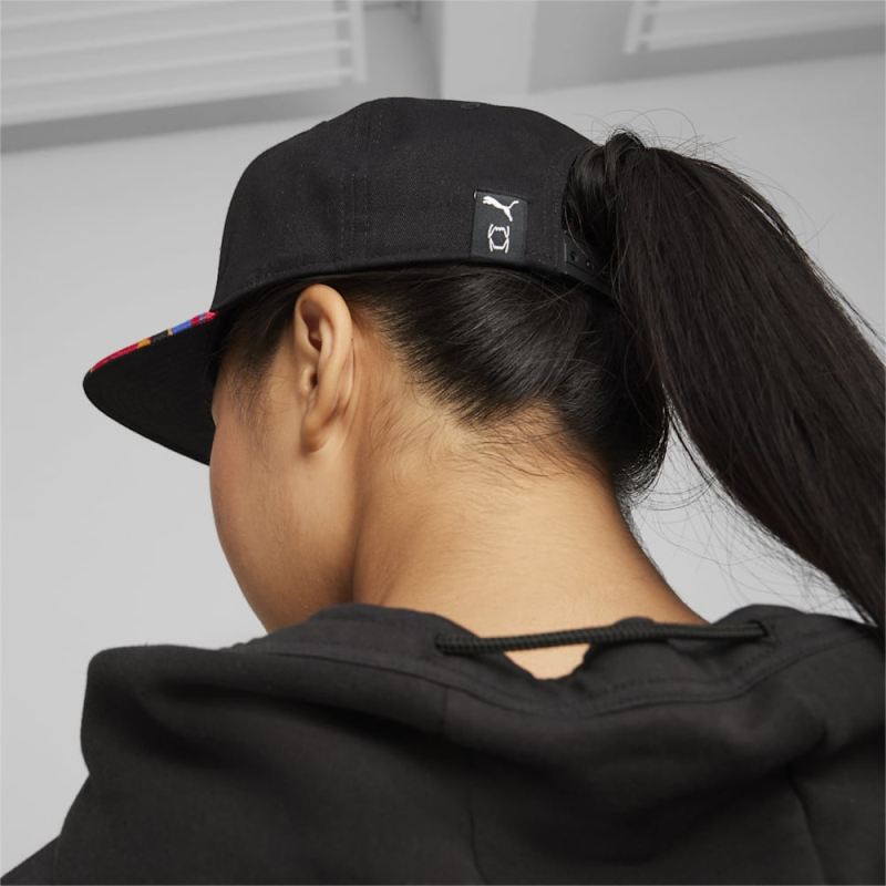 Puma | Women's Pro Basketball Cap - Black-AOP