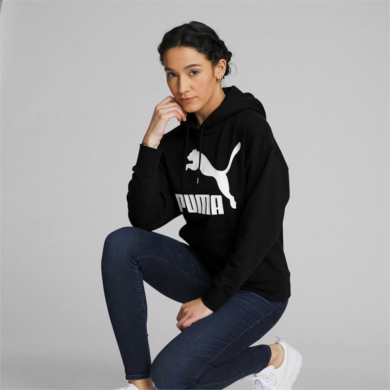 Puma | Women's Classics Logo Hoodie - Black