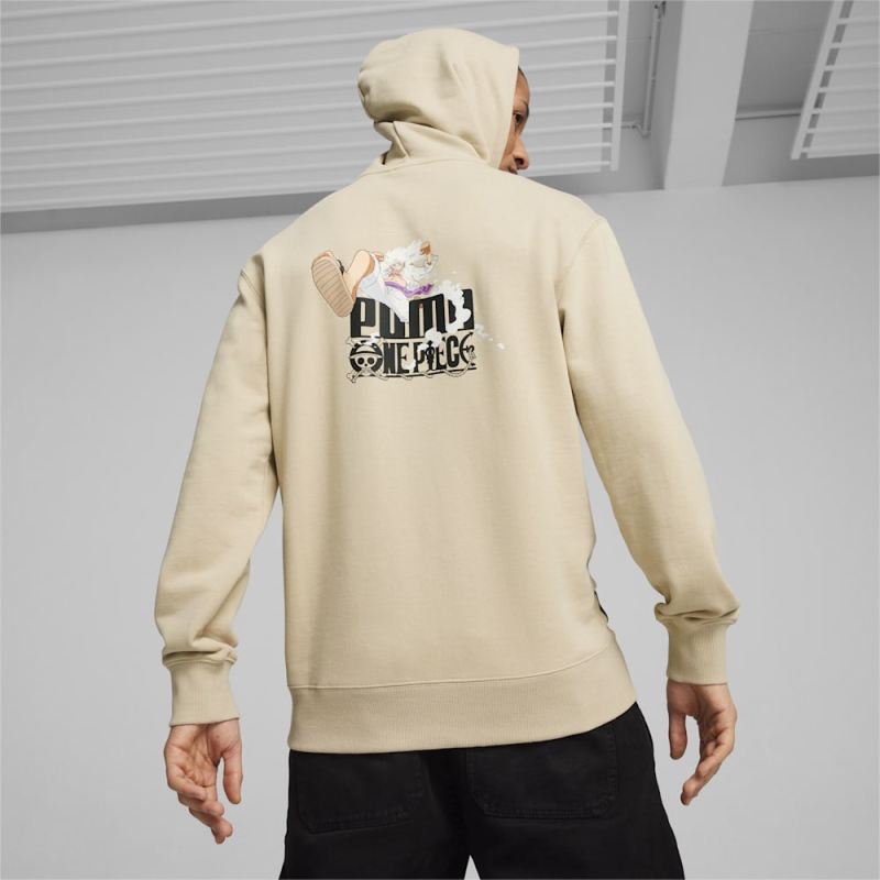 Puma | Men's x ONE PIECE Hoodie - Putty