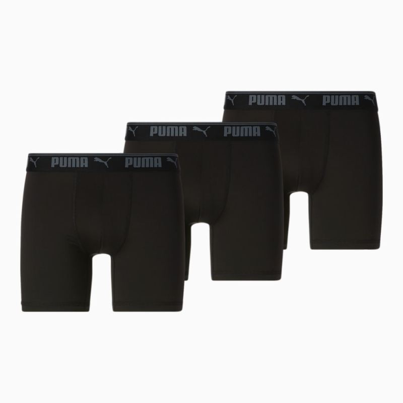 Puma | Men's Training Boxer Briefs [3 Pack] - BLACK / GREY