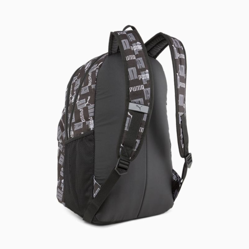 Puma | Men's Academy Backpack - Black-Logo AOP