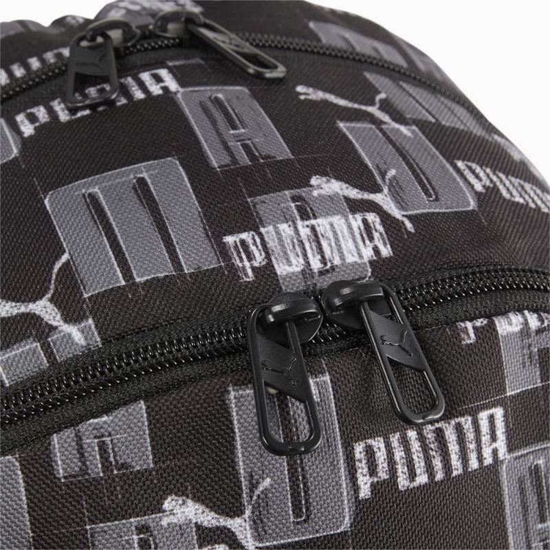 Puma | Men's Academy Backpack - Black-Logo AOP