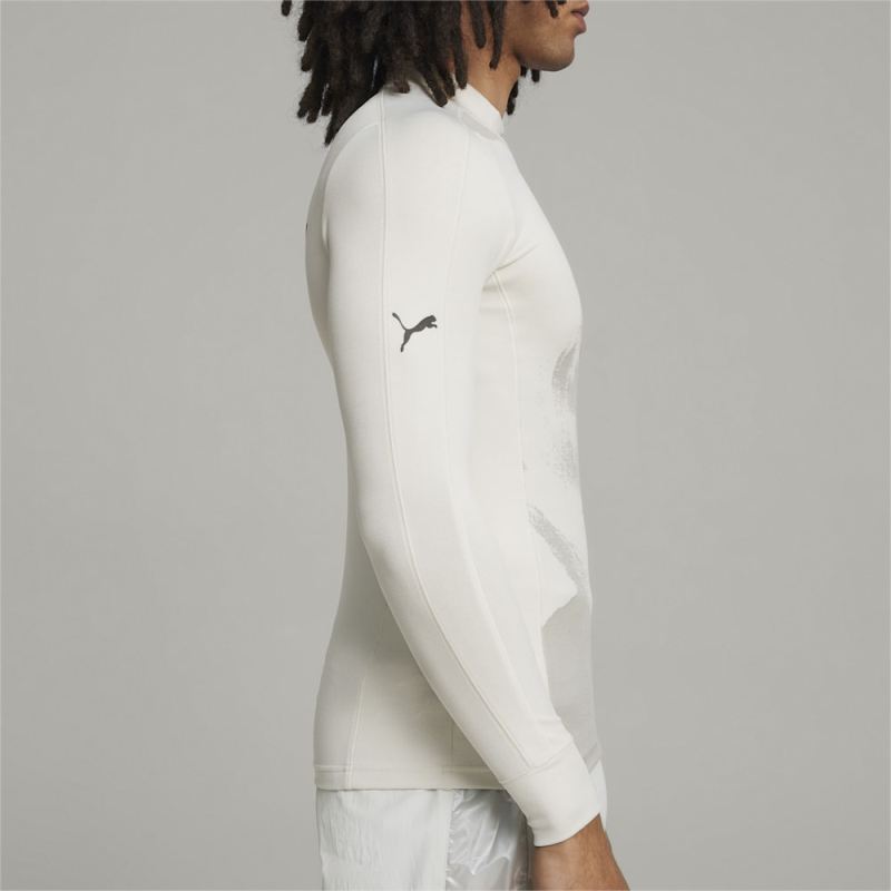 Puma | Men's x PLEASURES Long Sleeve Tee - Warm White