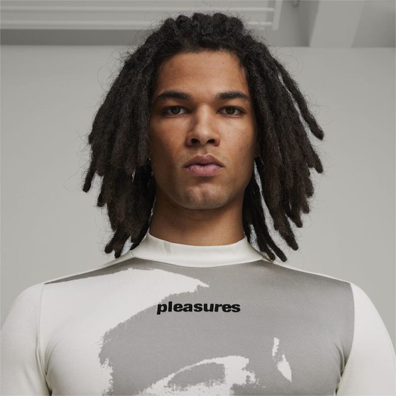 Puma | Men's x PLEASURES Long Sleeve Tee - Warm White