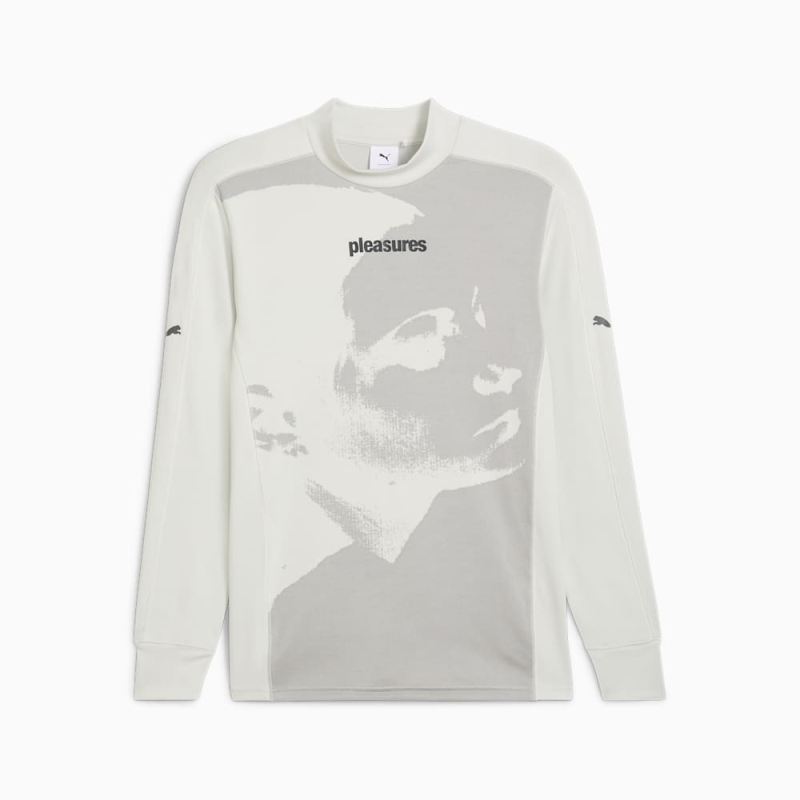 Puma | Men's x PLEASURES Long Sleeve Tee - Warm White