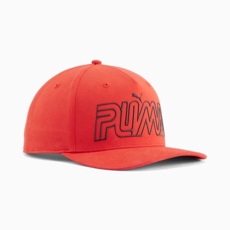 Puma | Men's Outline Adjustable Cap - DARK ORANGE - Click Image to Close