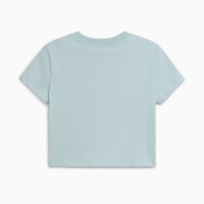 Puma | Women's CLASSICS Baby Tee - Turquoise Surf