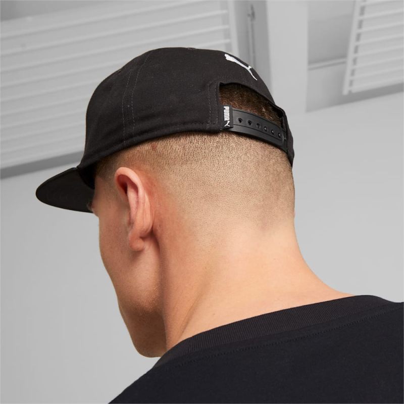 Puma | Men's Flat Brim Cap - Black-Gray Violet