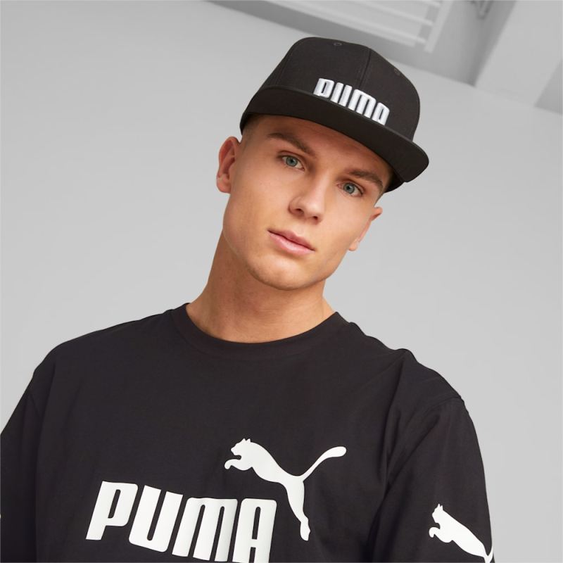 Puma | Men's Flat Brim Cap - Black-Gray Violet