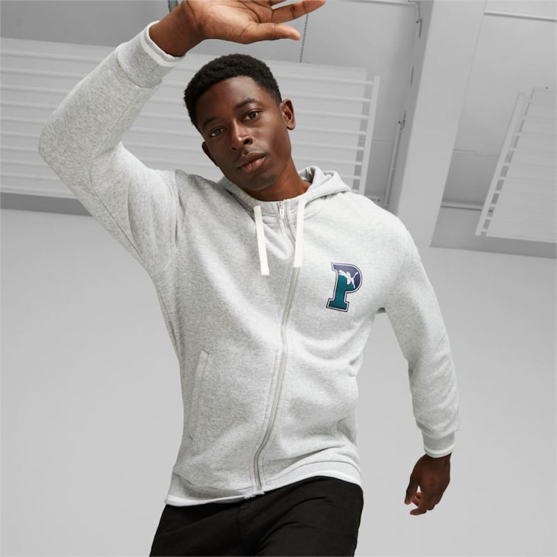 Puma | Men's Squad Hoodie - Light Gray Heather