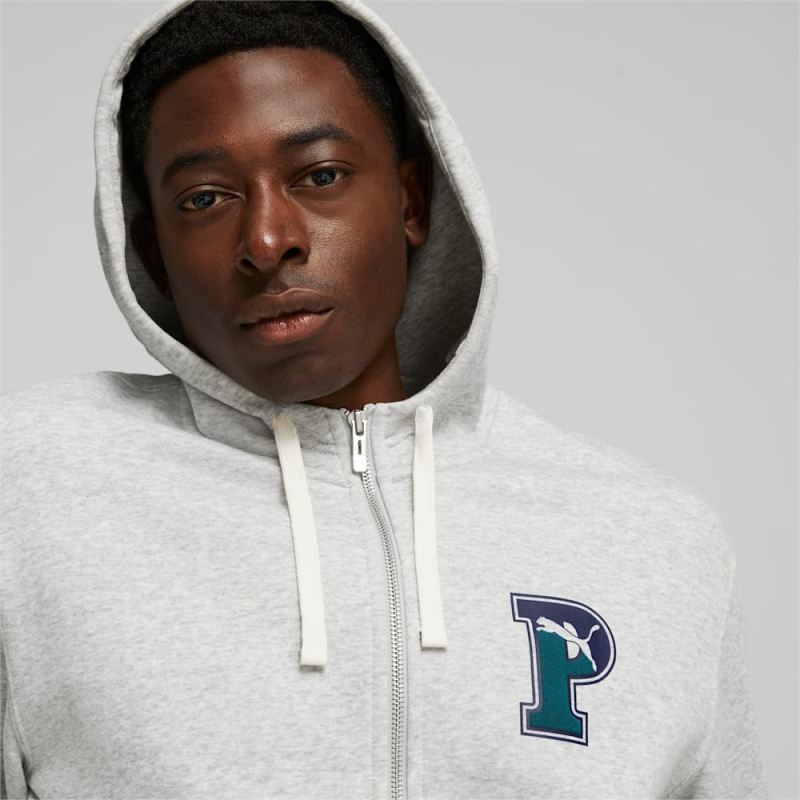 Puma | Men's Squad Hoodie - Light Gray Heather