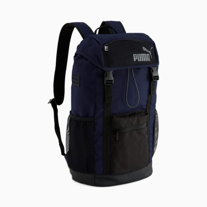 Puma | Men's Flap Top Backpack - NAVY - Click Image to Close