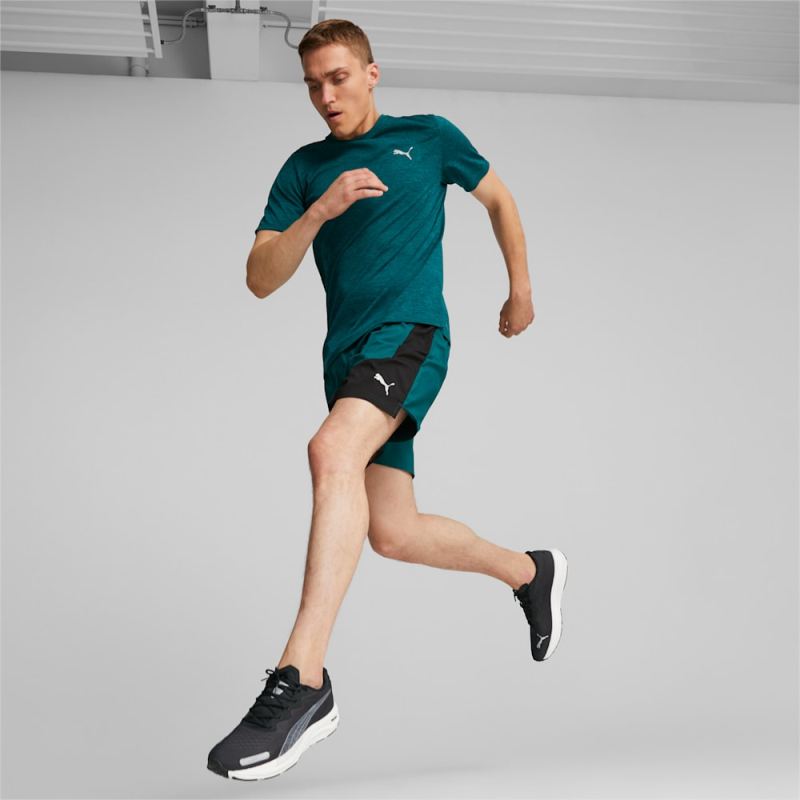 Puma | Men's Run Favorite Velocity 7" Running Shorts - Malachite-Black