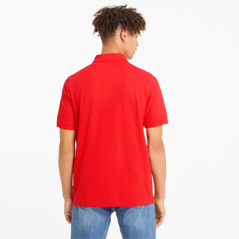 Puma | Men's Essentials Pique Polo - High Risk Red