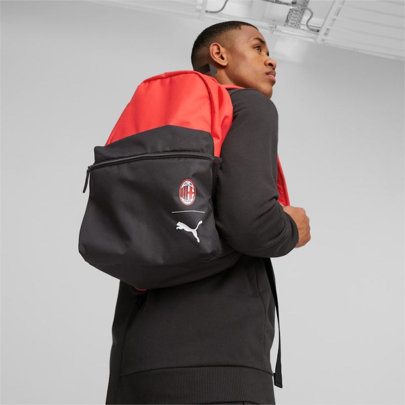 Puma | Men's A.C. Milan Fanwear Backpack - Black-For All Time Red