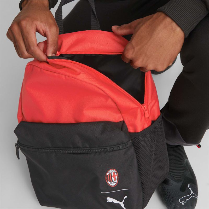 Puma | Men's A.C. Milan Fanwear Backpack - Black-For All Time Red