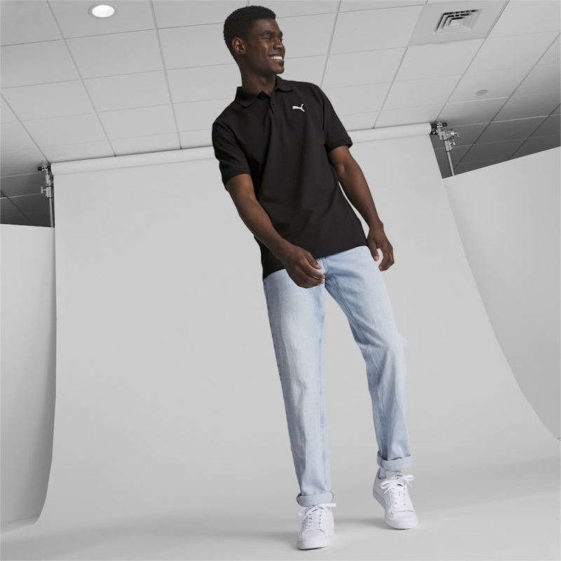 Puma | Men's Essential Pique Polo - Black