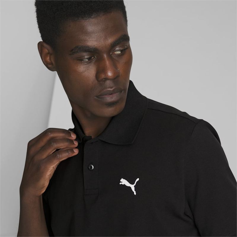 Puma | Men's Essential Pique Polo - Black