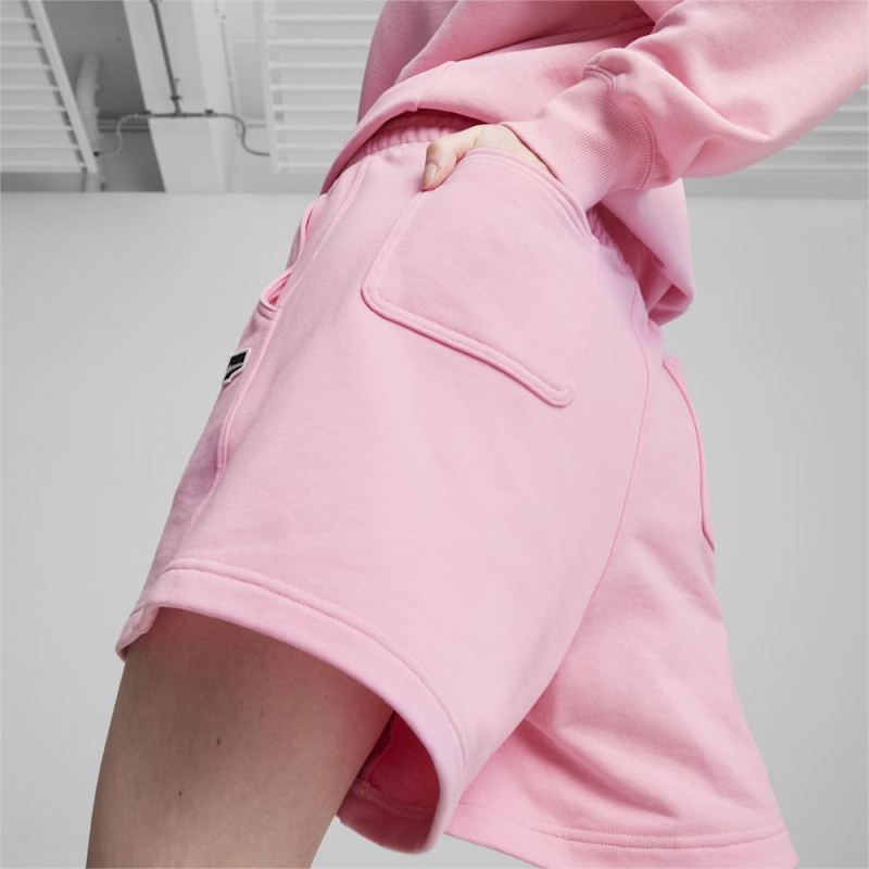 Puma | Women's DOWNTOWN High Waist Shorts - Pink Lilac