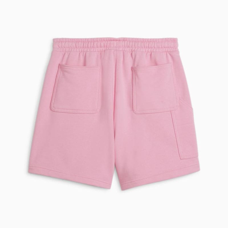 Puma | Women's DOWNTOWN High Waist Shorts - Pink Lilac