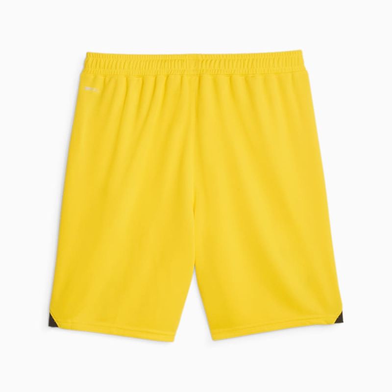 Puma | Men's Borussia Dortmund Soccer Shorts - Cyber Yellow-Black