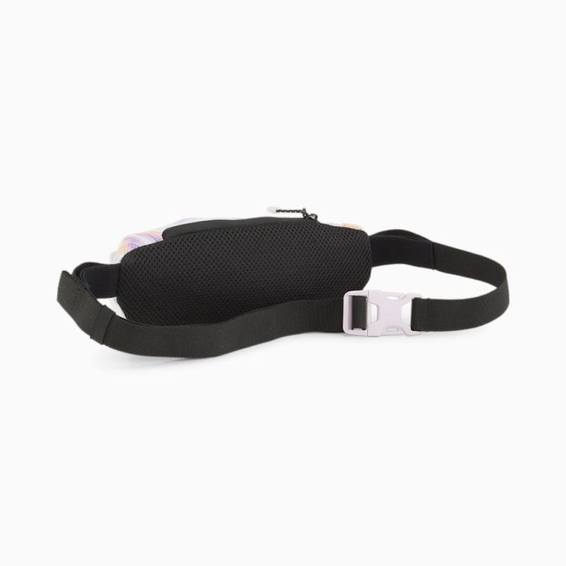 Puma | Men's PR Classic Running Waist Bag - White-Grape Mist-AOP