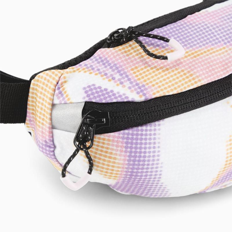 Puma | Men's PR Classic Running Waist Bag - White-Grape Mist-AOP