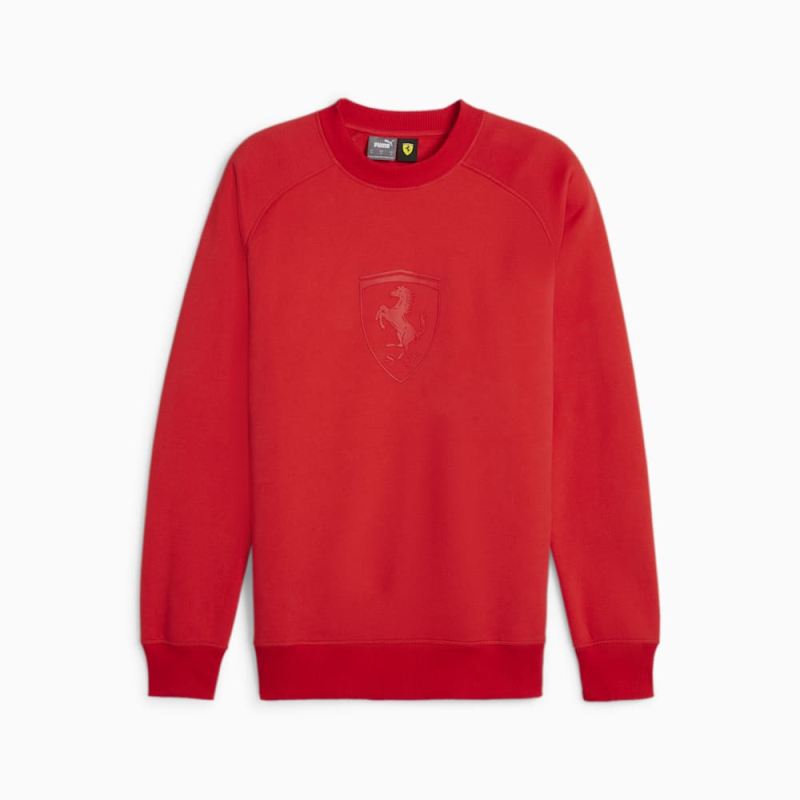 Puma | Men's Scuderia Ferrari Race Big Shield Motorsport Crew - Red