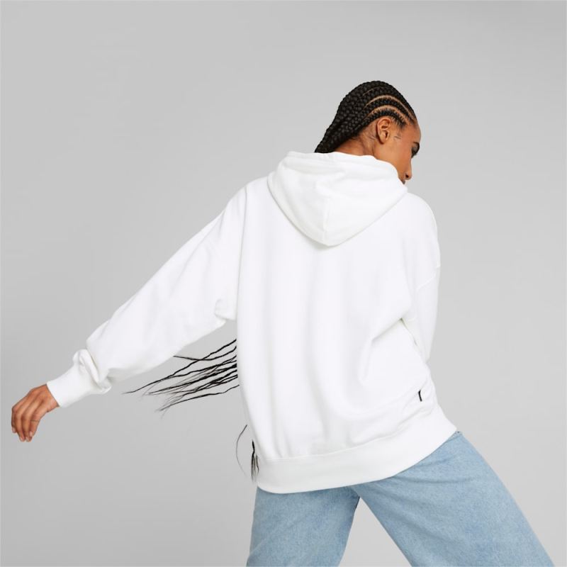 Puma | Women's Downtown Graphic Hoodie - White