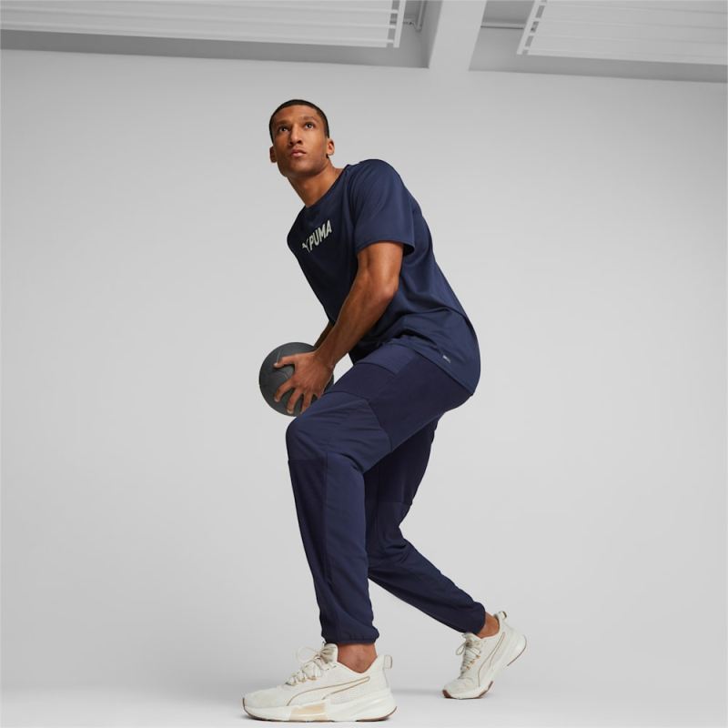 Puma | Men's Fit Hybrid Sweatpants - Navy