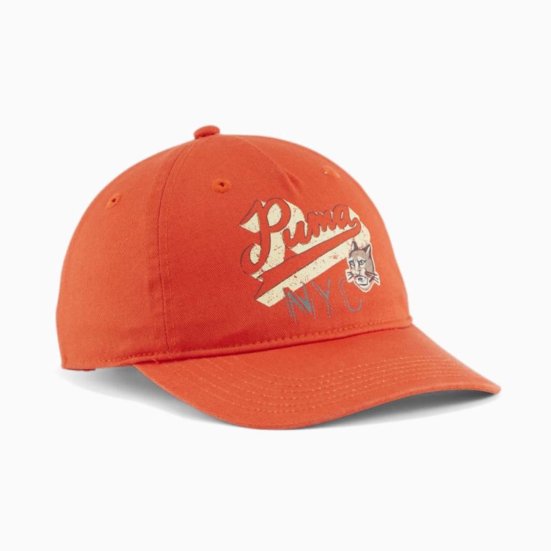 Puma | Women's NYC Remix Ferris Cap - DARK ORANGE