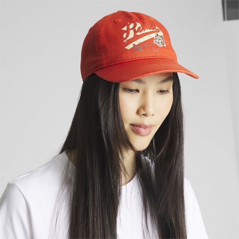 Puma | Women's NYC Remix Ferris Cap - DARK ORANGE