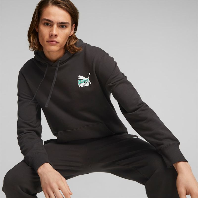 Puma | Men's Classics Super Puma | Men's Hoodie - Black