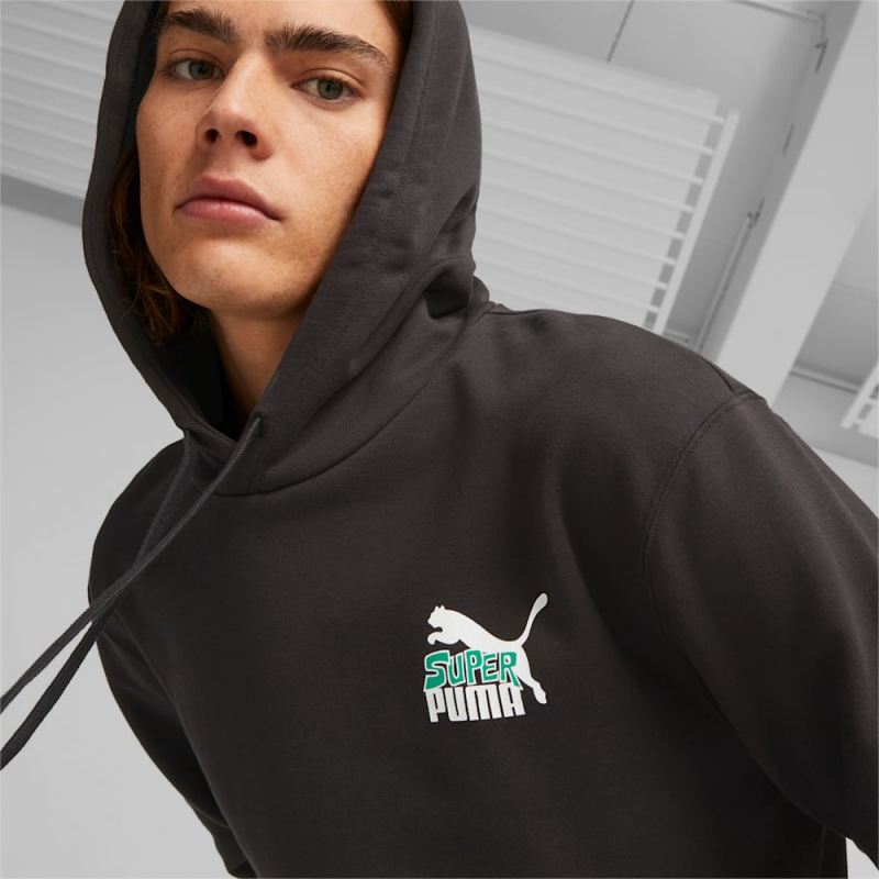 Puma | Men's Classics Super Puma | Men's Hoodie - Black