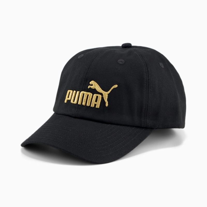 Puma | Women's Essentials No.1 Cap - Black-Gold No1 Logo