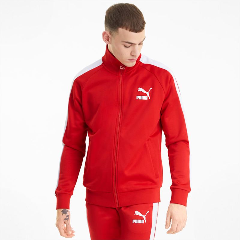 Puma | Men's Iconic T7 Track Jacket - High Risk Red - Click Image to Close