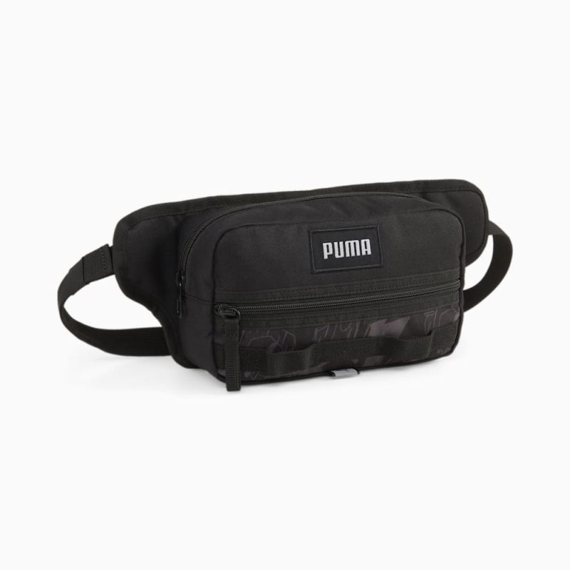 Puma | Men's Style Waist Bag - Black-Cool Mid Gray-AOP