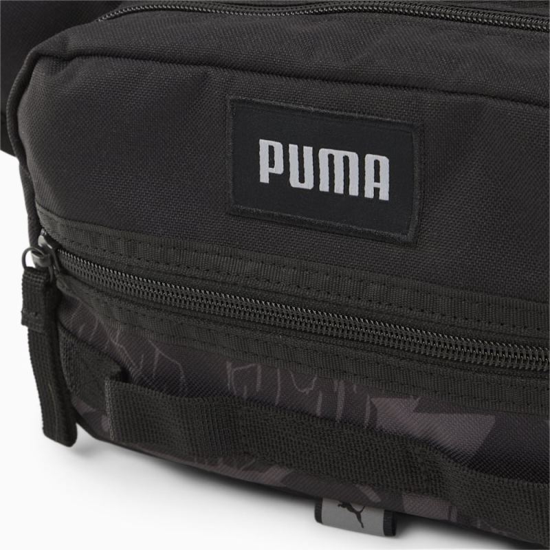 Puma | Men's Style Waist Bag - Black-Cool Mid Gray-AOP