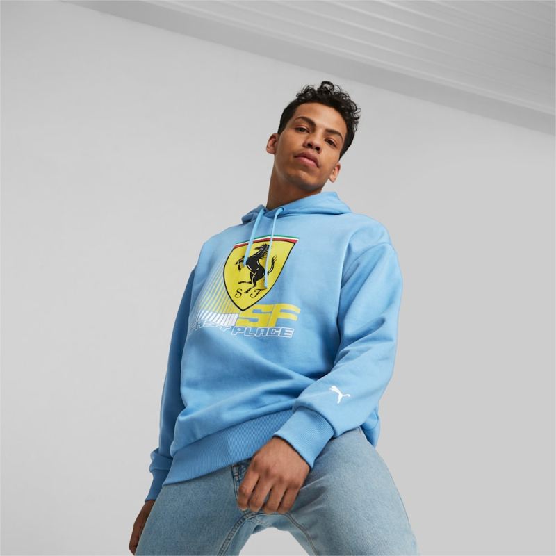 Puma | Men's Scuderia Ferrari Race CBS Motorsport Hoodie - Regal Blue