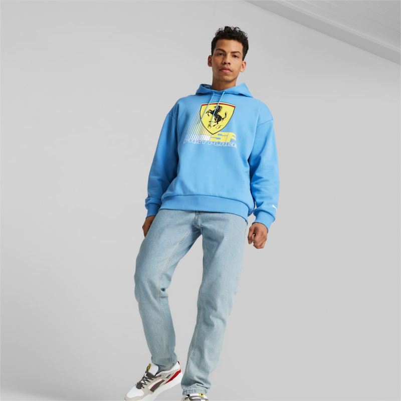 Puma | Men's Scuderia Ferrari Race CBS Motorsport Hoodie - Regal Blue