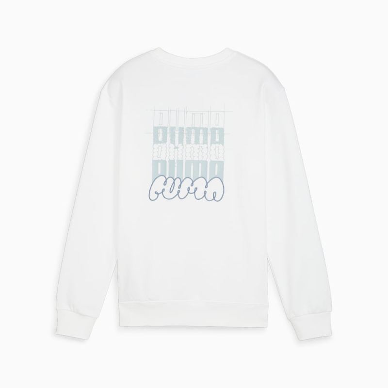 Puma | Boys CLASSICS BRAND LOVE Big Kids Crew - White