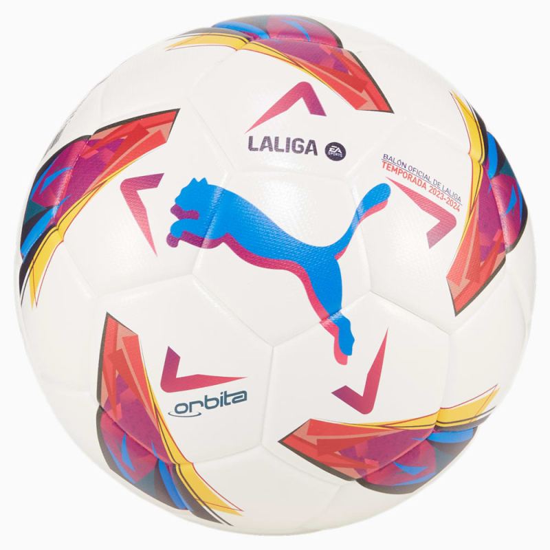 Puma | Men's Orbita LaLiga 1 Replica Soccer Ball - White-multi colour