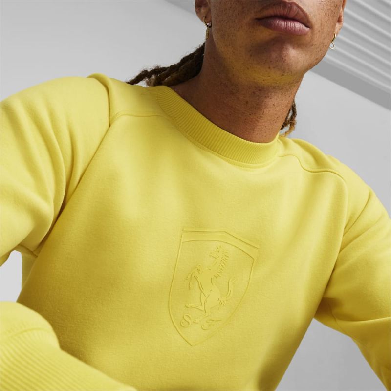 Puma | Men's Scuderia Ferrari Race Big Shield Motorsport Crew - Speed Yellow