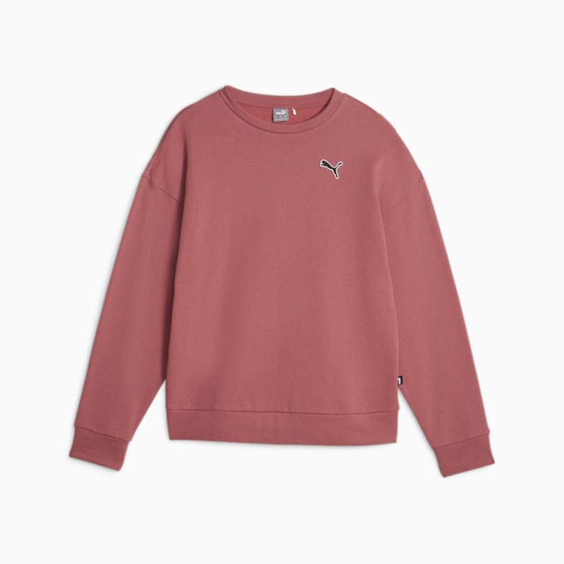 Puma | Women's BETTER ESSENTIALS Crew Neck Long Sleeve - Astro Red