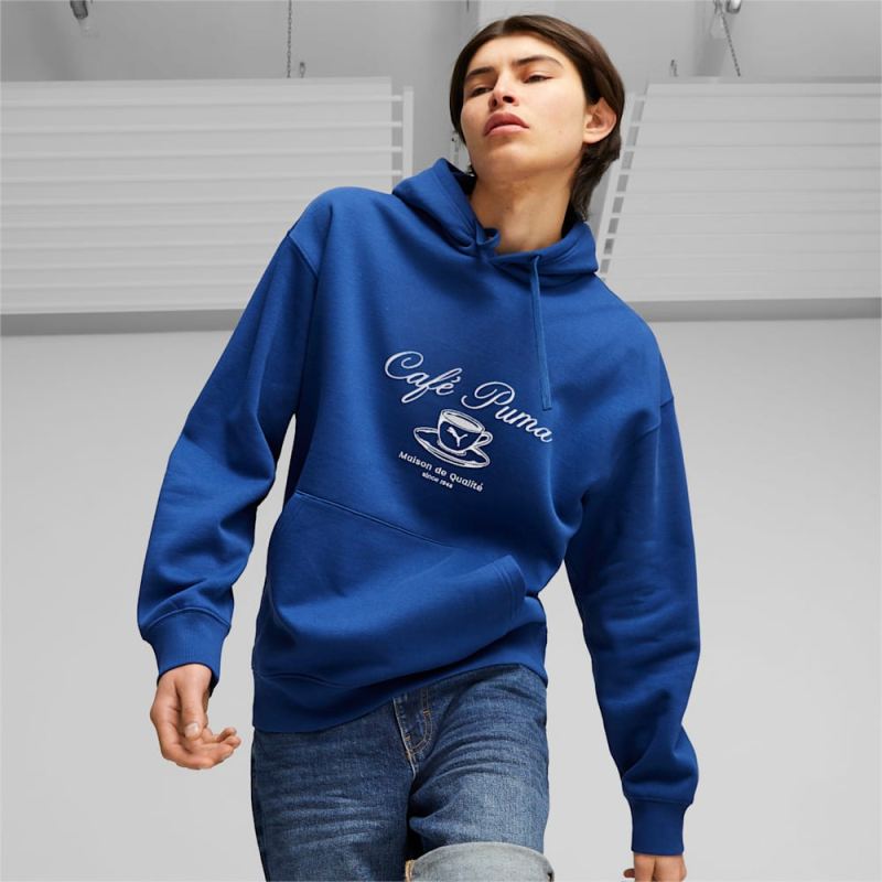 Puma | Men's CLASSICS CAFE Puma | Men's Hoodie - Clyde Royal - Click Image to Close