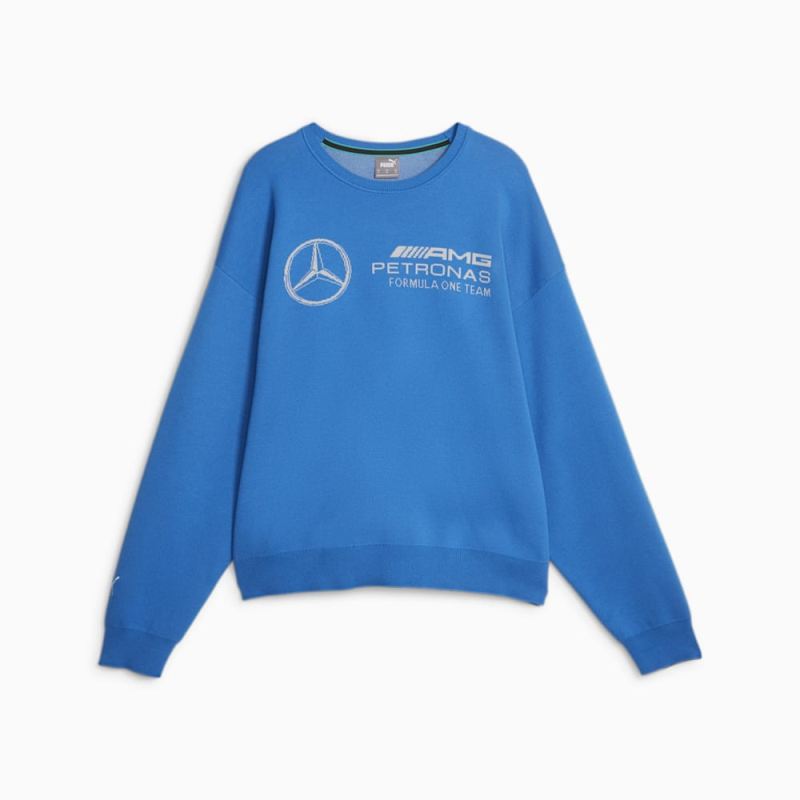 Puma | Men's Mercedes AMG-Petronas F1 Statement Knitted Motorsport Sweater - Ultra Blue