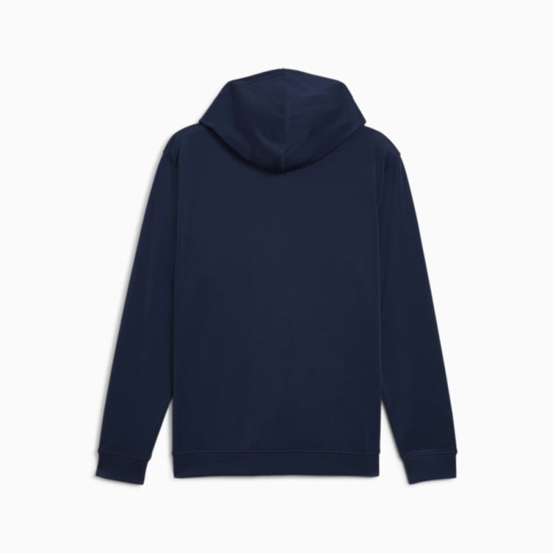 Puma | Men's Fit Double Knit Full-Zip Hoodie - Club Navy