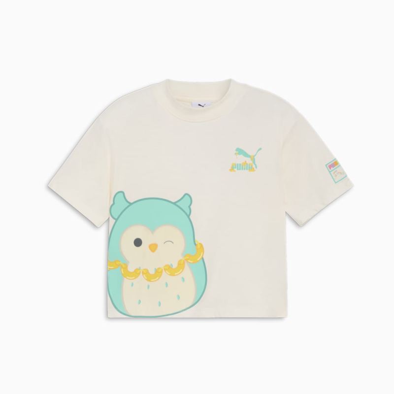 Puma | Girls Puma | Girls x SQUISHMALLOWS Little Kids Winston Tee - WARM WHITE