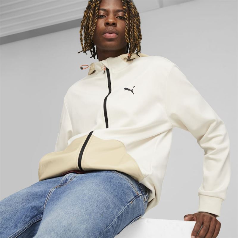 Puma | Men's OPEN ROAD Full-Zip Hoodie - Alpine Snow